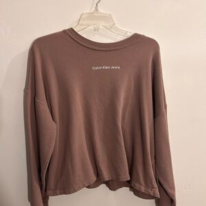 Calvin Klein Jeans Women's Tan Sweatshirt